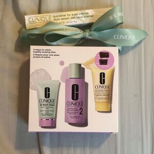 Clinique skin care set and intense eyeliner